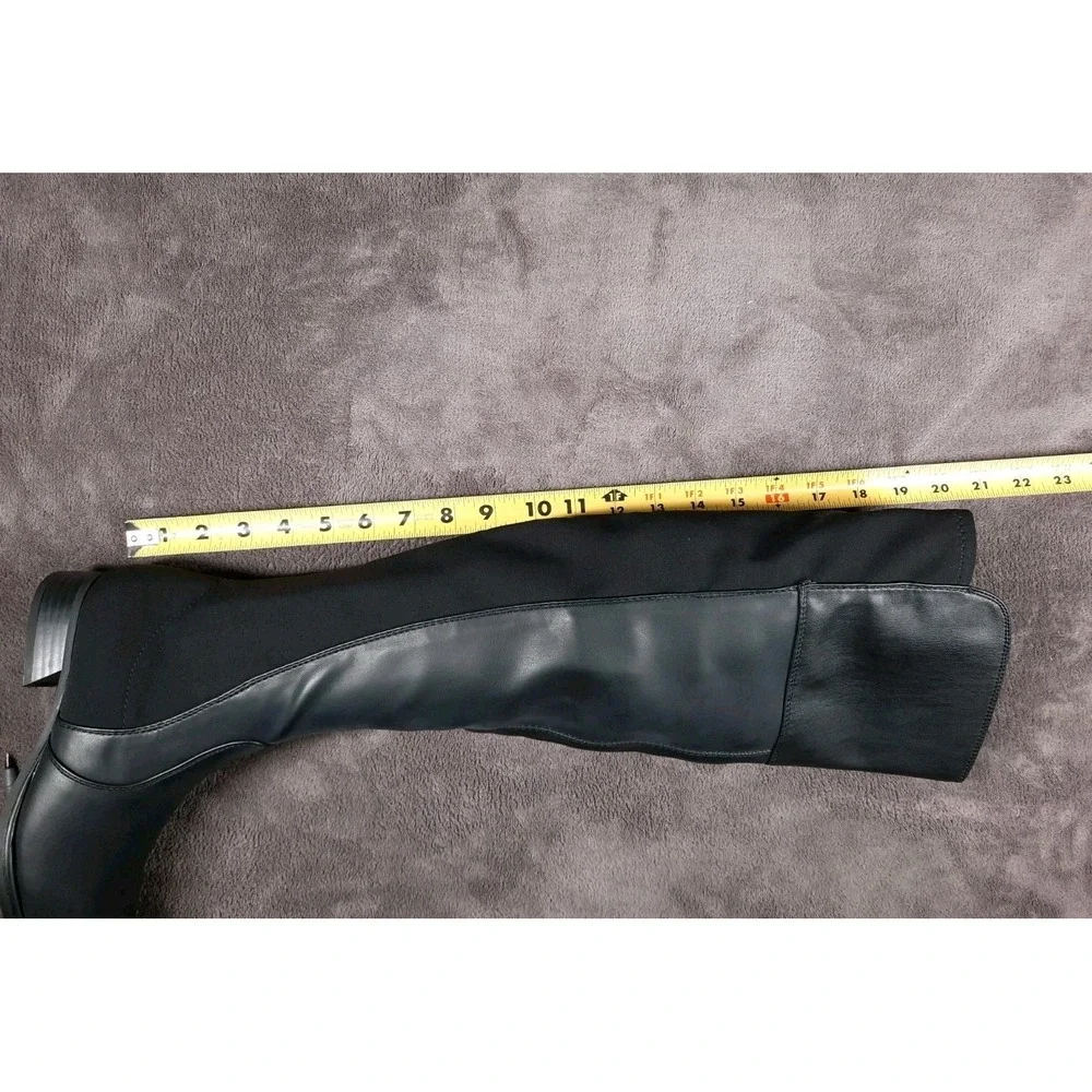 Marc Fisher Women's‎ Terrea Almond Toe Over-The-Knee Boots  Black - 5.5M